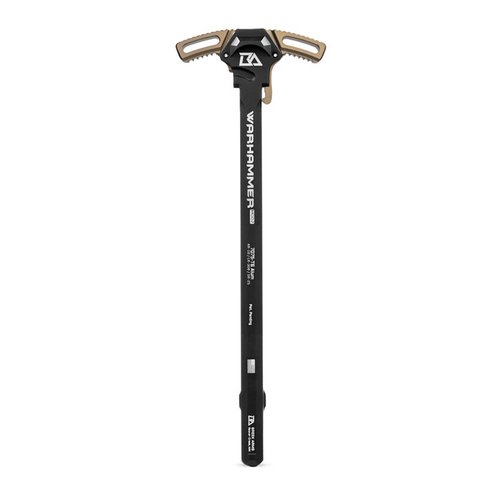 AR 308 WARHAMMER MOD2 er en ambidextrous charging handle laget av 7075 aluminium, med forbedret gasskontroll og grep for rask lading, selv med hansker.