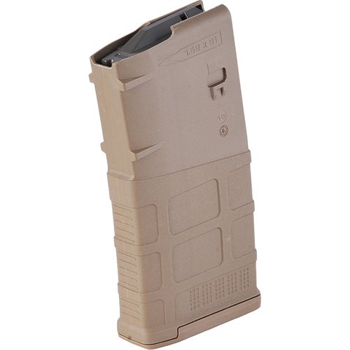 MAGPUL PMAG® LR/SR GEN M3™ 308 Winchester magasin tilbyr lettvektsdesign, høy pålitelighet, enkel rengjøring og 10-runders kapasitet for AR-308.