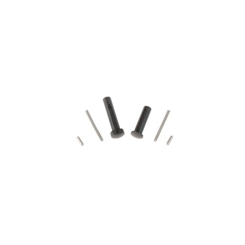 Geissele Super Duty Stainless Takedown Pin Set er presisjonsmaskinert i rustfritt stål for lang levetid og rustmotstand, inkludert kvalitets detents og fjærer.