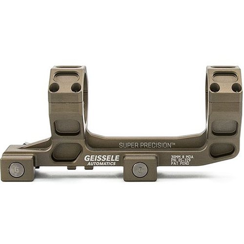 Geissele SOPMOD-Certified Super Precision Scope Vortex 1-6 Mount gir en bombesikker montering for AR-15, med svart anodisert finish og høyder på 1.54 og 1.93 tommer.