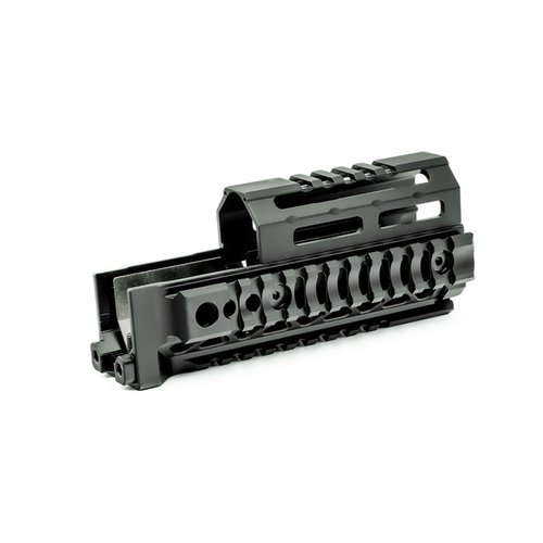 Midwest Industries AK Alpha Series Quad Rail håndbeskyttere gir fleksibilitet, lettvektsdesign, og flere festepunkter for tilbehør uten permanente modifikasjoner.