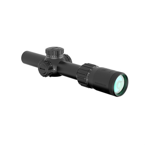 Tomahawk II LPVO 1-6x24mm gir utmerket optisk ytelse med 12 lysinnstillinger, BDC/BFO retikkel, og robust design for allsidig bruk.