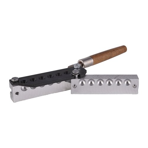 Lee Six Cavity Mold lager .490 diameter, 176.61 grain rundkuler for 50 kaliber, perfekt for effektiv produksjon av ammunisjon.