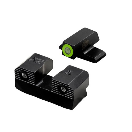 XS R3D 2.0 night sights gir deg lysere og sterkere sikter, enkel installasjon med 50% mindre kraft, og er bygget for langvarig bruk i både lys og mørke.