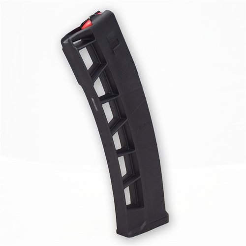 EXOMAG 9MM LUGER magasin gir enkel kaliberbytte fra .223/5.56 til 9mm, ingen modifikasjoner nødvendig, og fungerer med standard AR-lower.