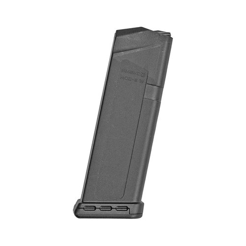 Amend2® 15-runders magasin til GLOCK® 19 er laget av slitesterk polymer, har en kraftig fjær og tilbyr pålitelighet og holdbarhet. Laget i USA.
