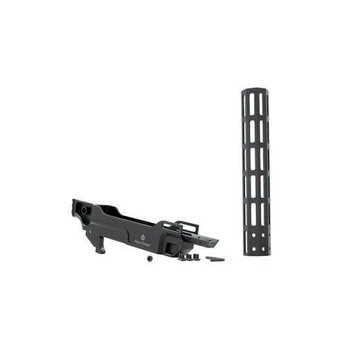 Oppdag Vendetta™ chassiset laget av holdbart aluminium, med lett design, M-LOK® rail for tilpasning, og kompatibilitet med AR-grip og Ruger® 10/22®.