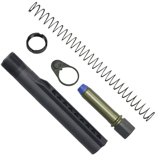 K-SPEC AR-15 A5-lengde kit reduserer rekyl og munnvipp med sin innovative kompresjonssystem, inkludert H1 buffer, flatwire fjær og A5 buffer tube.