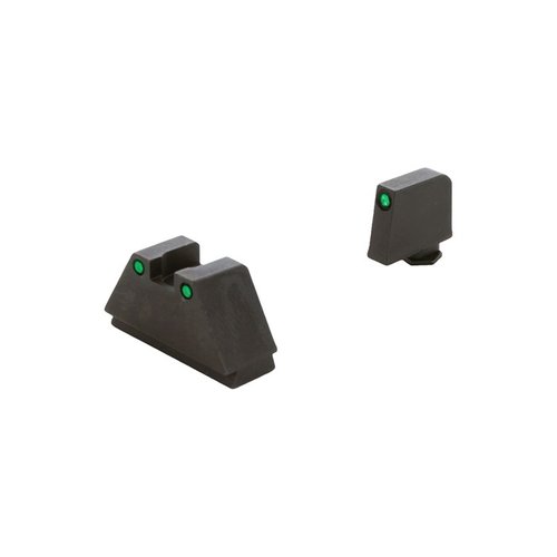 AMERIGLO® 3XL Optic Kompatible sikter gir presis høyde for co-witness med rødpunktoptikk, perfekt for Glock Gen4/5 MOS og pålitelige backup-sikter.