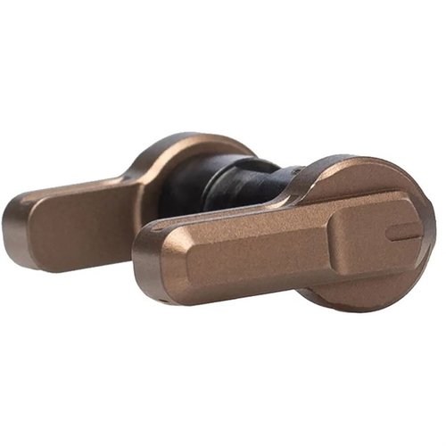 PRO Series ambidextrous safety selector gir sikker, pålitelig og presis skyting med justerbar 45/90-graders kast og to forskjellige lengder på spakene.