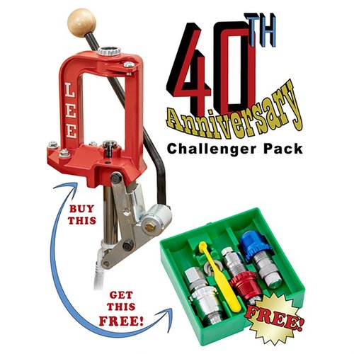 Challenger III Press feirer 40 år med ergonomisk design, Breech Lock Quick Change Die System og en gratis 3-die sett for enkel og effektiv omlading.