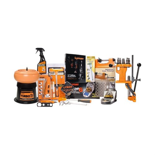 Lyman Ultimate Reloading System gir deg alt du trenger for en komplett ladebenk med premium verktøy som All American 8 turret press og Gen 6 Digital Powder System.