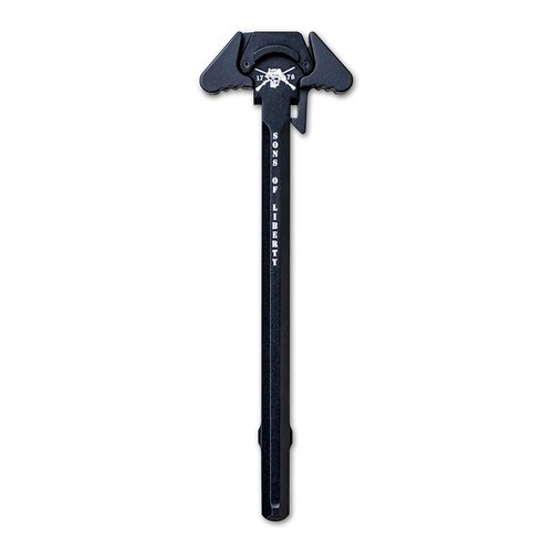 Liberty Charging Handle fra Sons of Liberty Gun Works gir forbedret funksjonalitet for både dempet og udempet skyting, med ambidextrous design og snag-free operasjon.