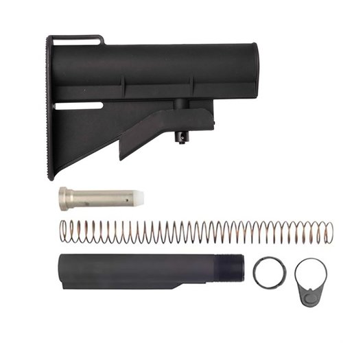 Oppgrader din AR-15 med M4 Buttstock Kit; justerbar lengde for optimal komfort, ergonomisk design og pålitelig ytelse for alle skyttere.