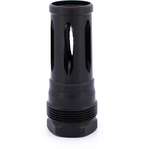 R2 FLASH HIDER med svart nitride-finish, 17-4 PH, Plan B-kompatibel, gir en tettere forsegling og krever korrekt momentsetting for optimal ytelse.