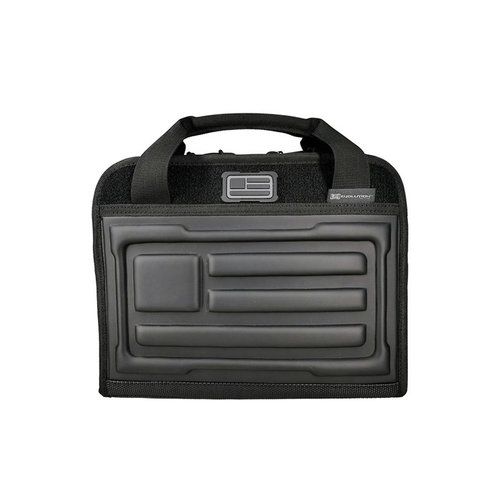 EVA TACTICAL PISTOL CASE har premium polstring, myk fleece-lining, innvendig lomme, og komfortable håndtak for sikker transport av våpenet ditt.