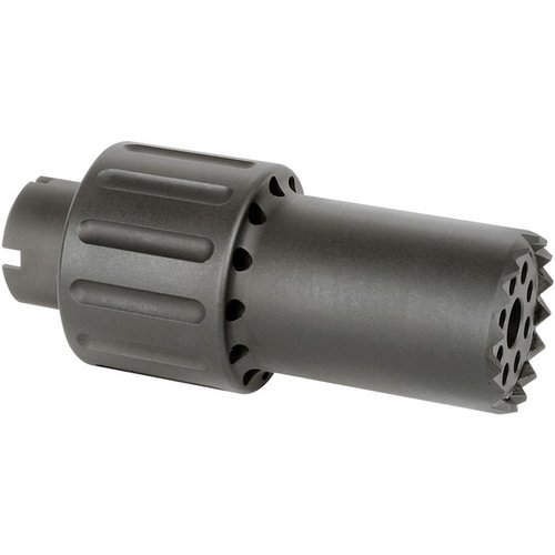 ALPHA BLAST DIVERTER redirigerer lyden fremover, er laget av 6061 aluminium med stål endekappe, veier 9.8 oz og passer til M14X1LH / 24MM / 1/2X28.
