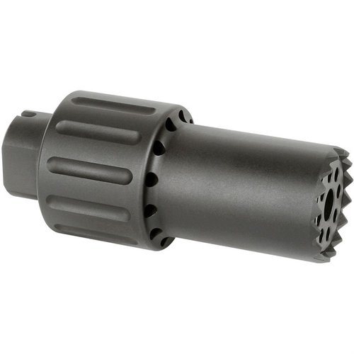 ALPHA BLAST DIVERTER dirigerer lyden fremover, er laget av 6061 aluminium med stålende, veier 9,8 oz og er perfekt for M14X1LH / 24MM / 1/2X28.