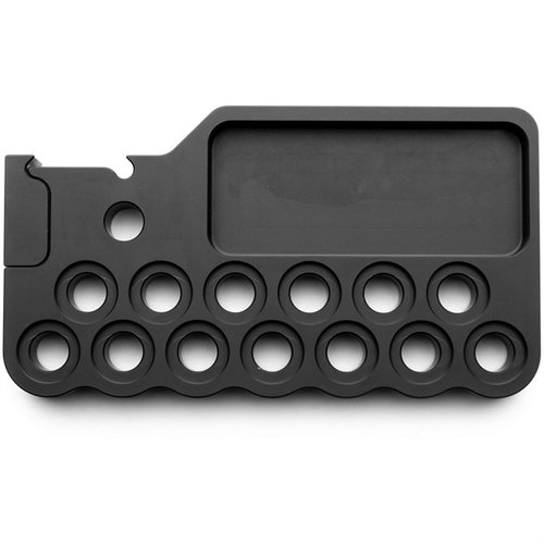 ZERO Storage Block fra AREA 419 er en praktisk oppbevaringsløsning for småverktøy og deler, med ARCA-mount, magnet og hull for ZERO momentnøkkel.