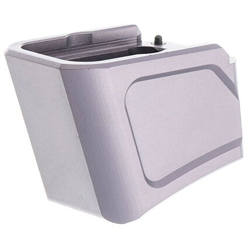 Tyrant CNC MKI +5/4 magasinforlengelse for Glock 19/23/26 gir økt kapasitet, bedre kontroll og enkel verktøysfri installasjon.