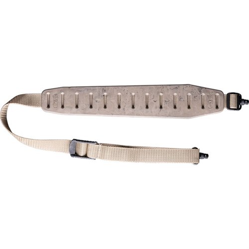 Quake Claw 2.0 Flush Cup Sling med Swivels har et non-slip pad som gir komfort og stabilitet, og er perfekt for rifler og hagler. Vannavvisende og fleksibel!