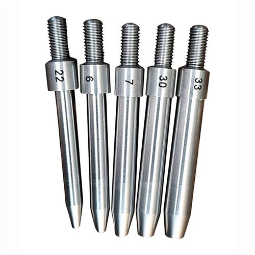 L.E. WILSON Expanding Mandrels gir en konsekvent halsdiameter på nye brass cases, noe som sikrer riktig nakke-spenning og jevnere settedybde.