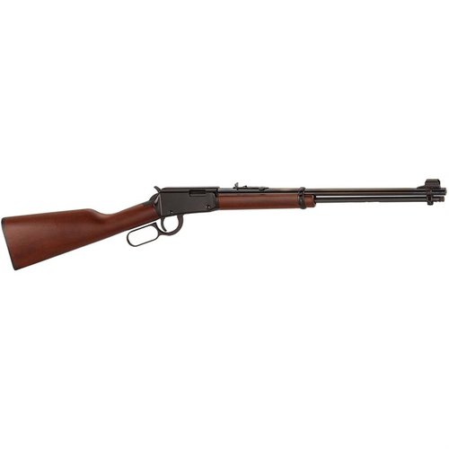 H1 Classic .22 er en pålitelig, lett og presis lever action rifle med 18,5" løp, 15 skudd kapasitet og ekte amerikansk valnøtt, perfekt for trening og småvilt.
