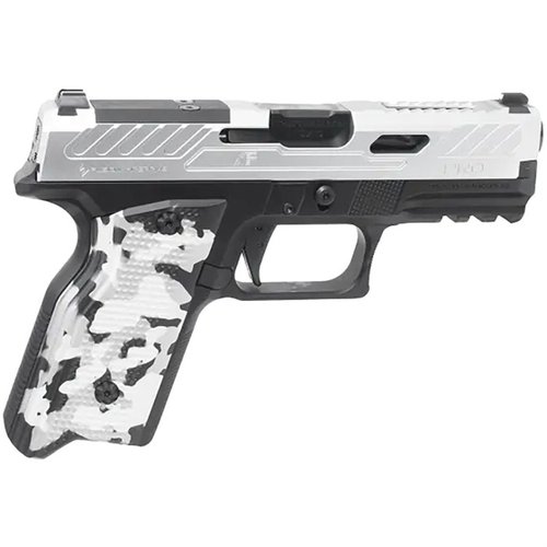XF PRO™ 9MM Luger er en all-metall striker-fired pistol med Glock® magasin-kompatibilitet, justerbare grep og presisjonsdesign for optimal ytelse.