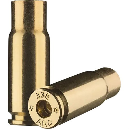 STARLINE 338 ARC BRASS tilbyr høy energi med .338 kaliber prosjektiler, ideell for både subsonisk og supersonisk bruk i AR-15 plattformen.