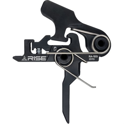 RISE ARMAMENT RA-100 Flat Trigger gir pålitelig ytelse med en smidig to-trinns design, robust konstruksjon og enkel installasjon – perfekt for AR-15 og AR-10.