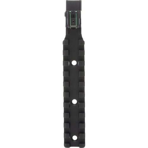 V-SERIES TRU GLO SCOPE RAIL gir stabilitet for optikk og har et høy-syn fiber-optisk bakre sikte for rask mållokalisering i lavt lys.