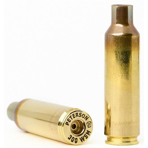 PETERSON CARTRIDGE 300 WSM BRASS gir overlegen presisjon og holdbarhet, med match-grade uniformitet og varmebehandlet for lang levetid og pålitelig ytelse.