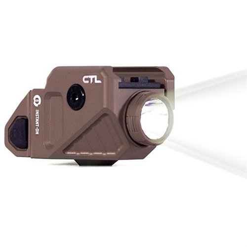CTL 525 Lumen våpenlys leverer 525 lumen og 33,000 candela, med automatisk aktivering, 60 minutters batterilevetid og IPX6 vanntetthet.