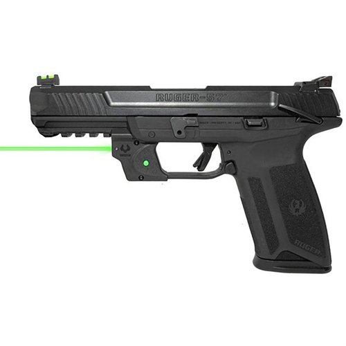 VIRIDIAN E SERIES™ grønn laser sikte for Ruger 5.7 har enkel montering, ambidextrous on/off knapp, 100 yards rekkevidde og lang batterilevetid.