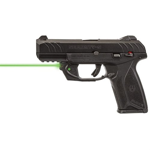 Viridian E Series grønn laser sikte for Ruger Security 9 er enkel å montere, har ambidekster on/off knapp, 100 yards rekkevidde og 60 minutters batterilevetid.