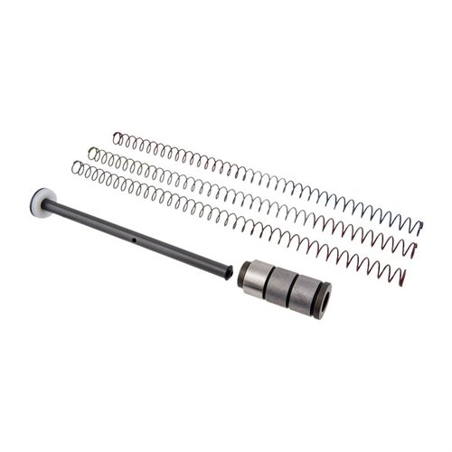 Gen 2 Silent Captured Spring gir bedre ytelse med mindre støy, reduserer friksjon, og passer både AR-15 og AR-10 med justerbar fjær og spacer.