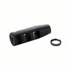 J P ENTERPRISES 3-PORT COMPENSATOR 22 CALIBER 1/2-28 STEEL BLACK