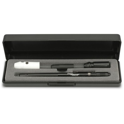 BORE BRIGHT gir et klart LED-lys som lyser opp rifler, hagler og håndvåpen, med magnetisk diffusor for handsfree visning og fleksibel fiberoptisk adapter.