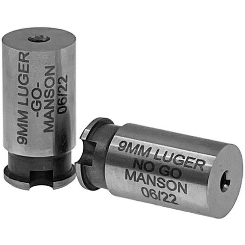 Manson Precision Rimmed Cartridge Headspace Gauge gir presis måling av hylsehodet, laget av slitesterkt M7 high-speed steel for optimal sikkerhet og ytelse.