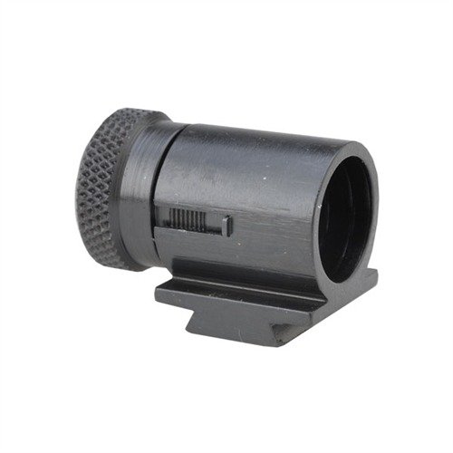 Lyman RIFLE TARGET FRONT SIGHT 17 AHB har en lav profil i stål med åtte utskiftbare sikteinnsatser som låses på plass med en skrukappe.