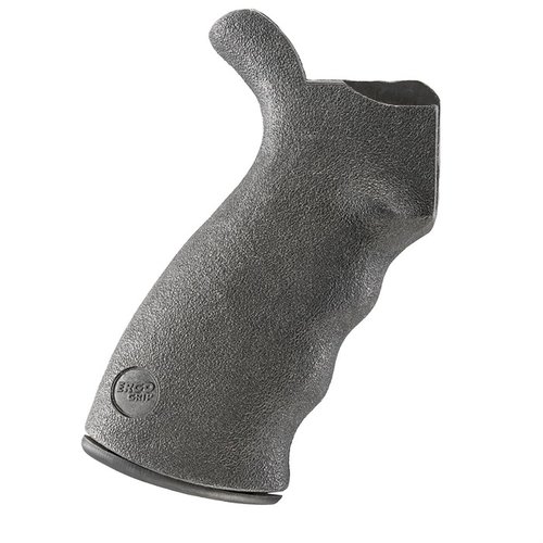AR-15 ORIGINAL ERGO GRIP-RIGID gir forbedret kontroll over avtrekk og rekyl med ergonomisk design, fingergroper og to teksturerte overflater for bedre grep.