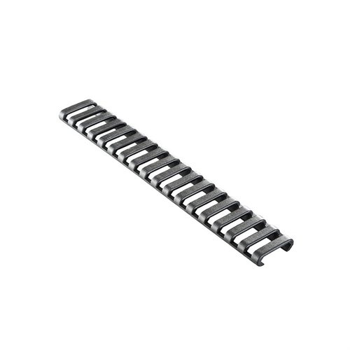 18-SLOT LOWPRO LADDER RAIL COVER girer et sikkert grep og beskytter både hender og railer under transport, med en lavprofil design for Picatinny rails.