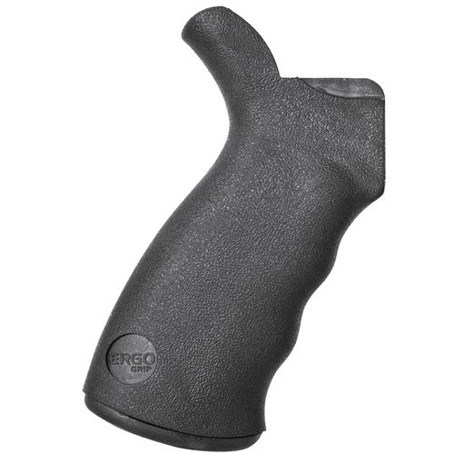 Ergo Grip-SureGrip® gir en ergonomisk profil med fingergroper og overmolded tekstur for bedre grep, komfort og presisjon, kompatibel med både .556 og .308.