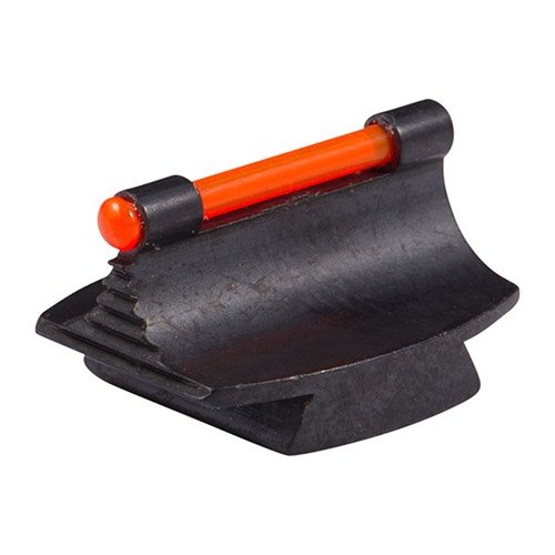 Presisjonslagde sikter for rifler, laget av stål med polert blå finish. Tilgjengelig i oransje eller grønn fiberoptikk for optimal synlighet.