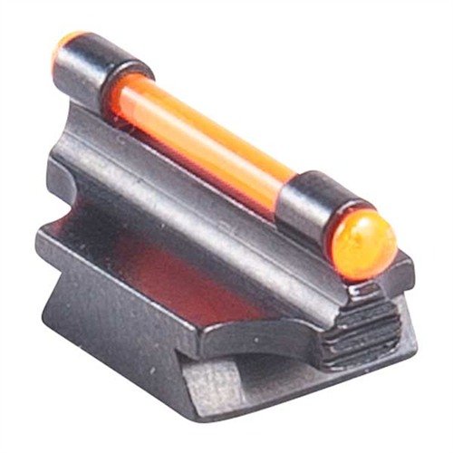 Presisjonslagde sikter for rifler med elegant kontur, laget av stål med blånering. Tilgjengelig i GLOW farger: Orange eller Grønn for optimal synlighet.