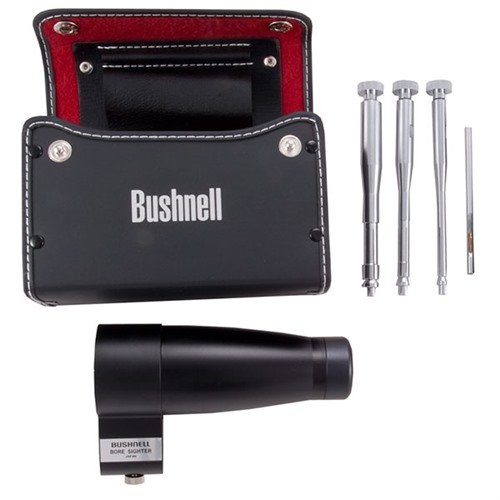 Bushnell Professional Boresighter gir deg muligheten til å justere siktene hjemme, sparer tid og ammunisjon, og passer til flere kalibre med praktisk bærekasse.