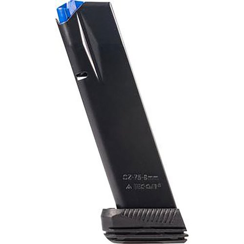 CZ 75B 9MM magasiner laget av sertifisert karbonstål, TIG-sveiset og varmebehandlet for holdbarhet, passer perfekt til moderne CZ 75B pistoler.