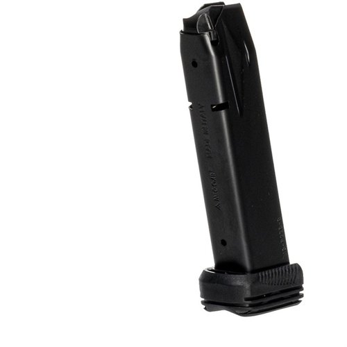 MEC-GAR SIG P226 9MM 20-RD MAG er laget av sertifisert karbonstål, TIG-sveist og varmebehandlet for holdbarhet, perfekt for pålitelig ytelse.