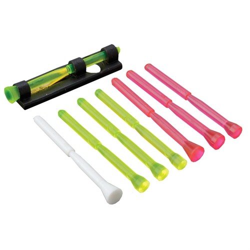 COMP SIGHT fra HIVIZ forbedrer målet ditt med en lysoppsamlende polymerstang, flere lysrør og en sikker stålbase for enkel montering på nesten alle hagler.