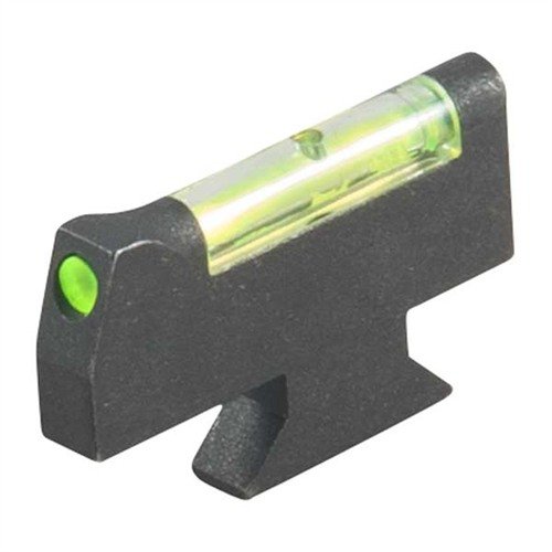 HIVIZ overmolded front sights gir rask sikteoppnåelse i alle lysforhold, med en robust stålkropp og lysende grønn LightPipe for presisjon og effektivitet.
